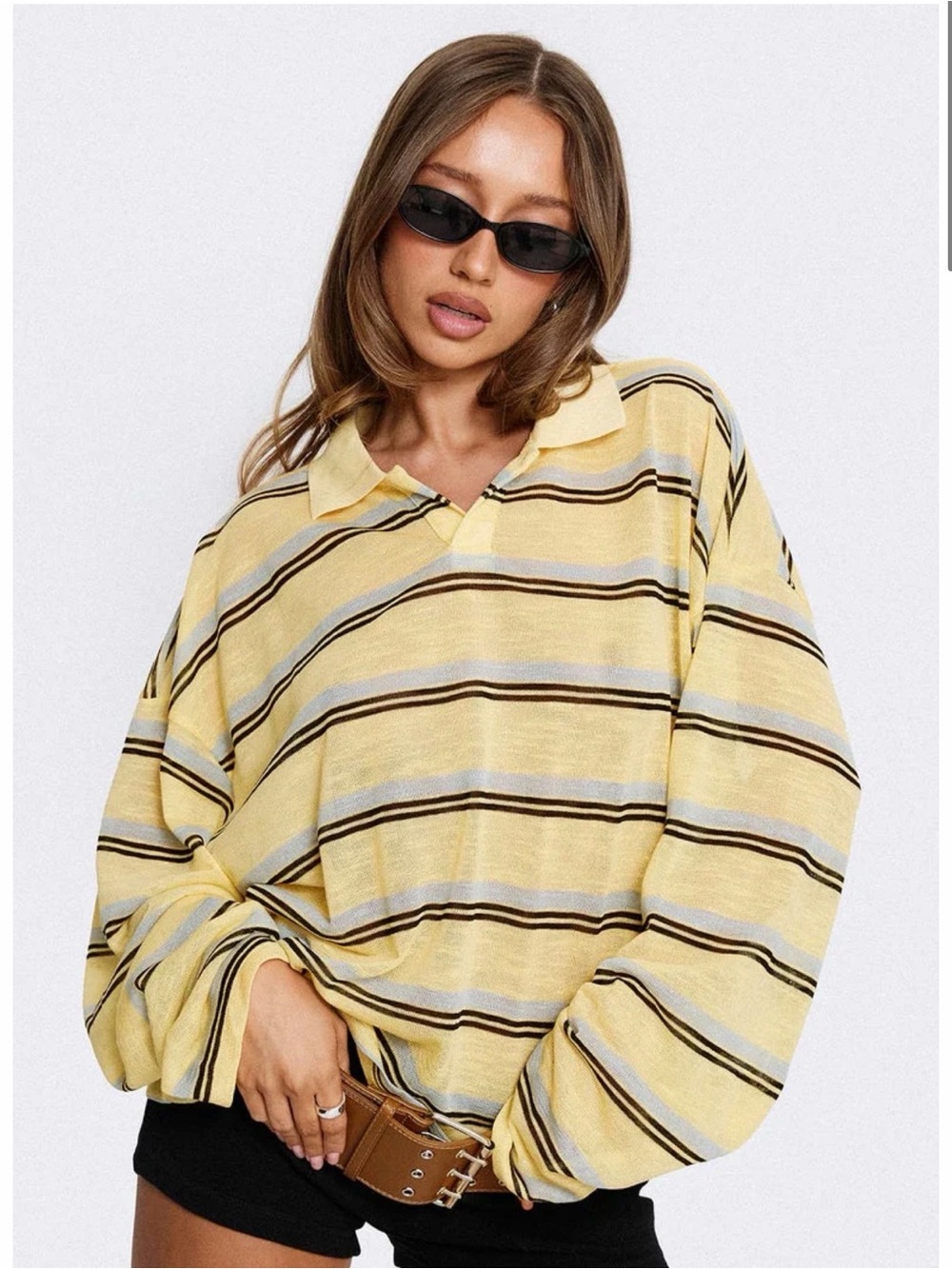 NWT LIONESS REBELS JERSEY
HONEY STRIPE | S